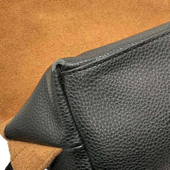 Ted Baker Cashed Fold Over Rucksack Backpack Camel Brown Black Laptop Sleeve - Picture 10 of 11